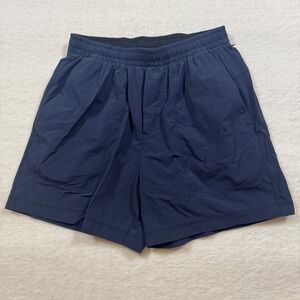 Lululemon Lab Mens Navy Ripstop Athletic Training Shorts XS Blue Drawstring